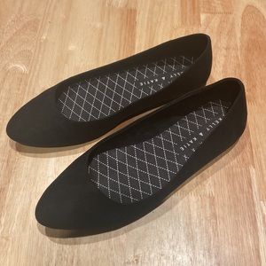 Kelly & Katie Black Suede Ballet Flats Size 8